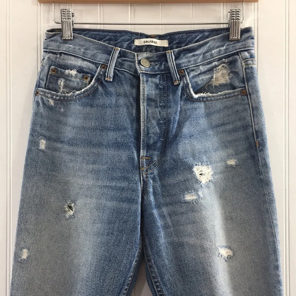 GRLFRND‎ Karolina I Put a Spell On You Distressed Jeans Womens 24 Button Fly - Picture 3 of 15